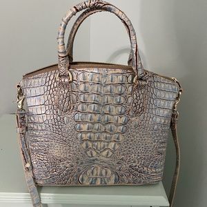 Brahmin Duxbury Satchel in Blue Haze